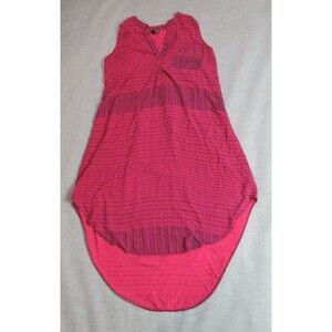 ANA Dress Womens Size XL Pink Sleeveless Geometric Boho Shift Midi Lounge Casual